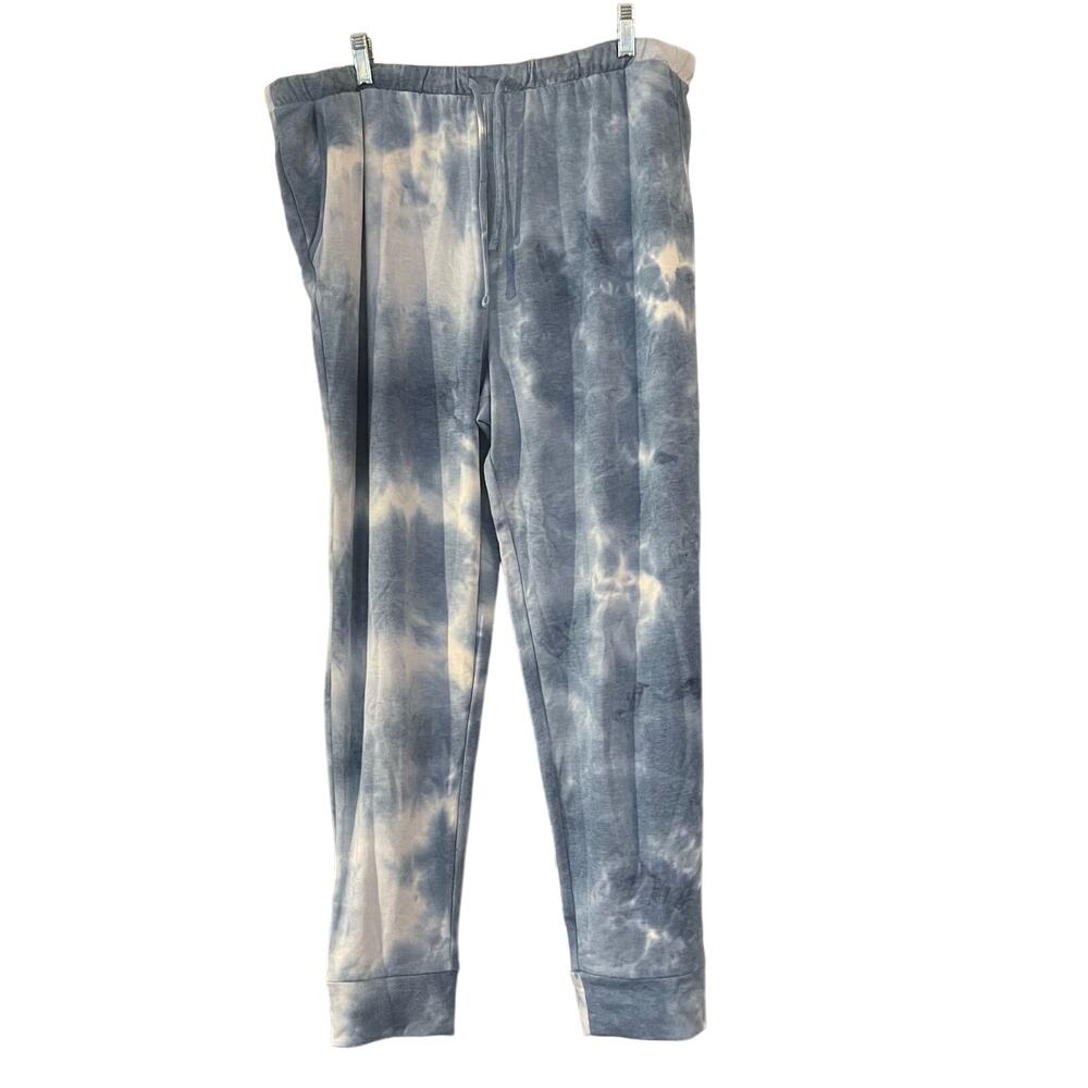 Keren Heart TyeDye Jogger Lounge Pants Woman’s Sz L Athleisure Sporty